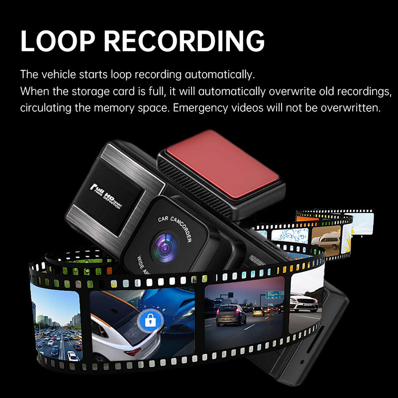 Car Dash Cam 4K Ultra HD 2160P Front Interior Rear Recording 3-in-1 Lens 170 Degree Wide Angle Smartphone APP Connection Night Vision HDR Parking Recording 24 Hour Parking Monitoring Auto Loop Recording Trending Viral Latest