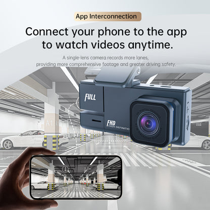TikTok Viral 4K Ultra HD Dash Cam Smart Loop Recording 24 Hour Parking Monitoring Night Vision with Large F2 0 Aperture Phone App Connection 2160P Driving Safety