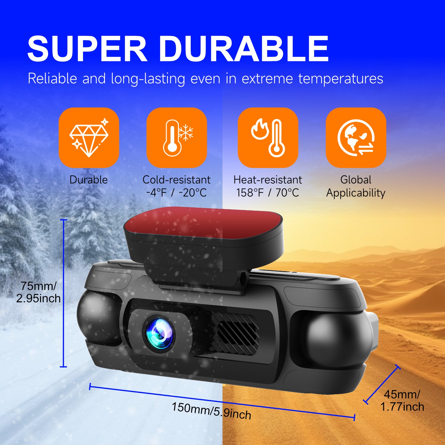 Professional 4K Quad Channel Dash Camera Built in WiFi and GPS Super Night Vision with STARVIS 2 Loop Recording G Sensor Collision Detection and Parking Surveillance Guard Your Car Day and Night