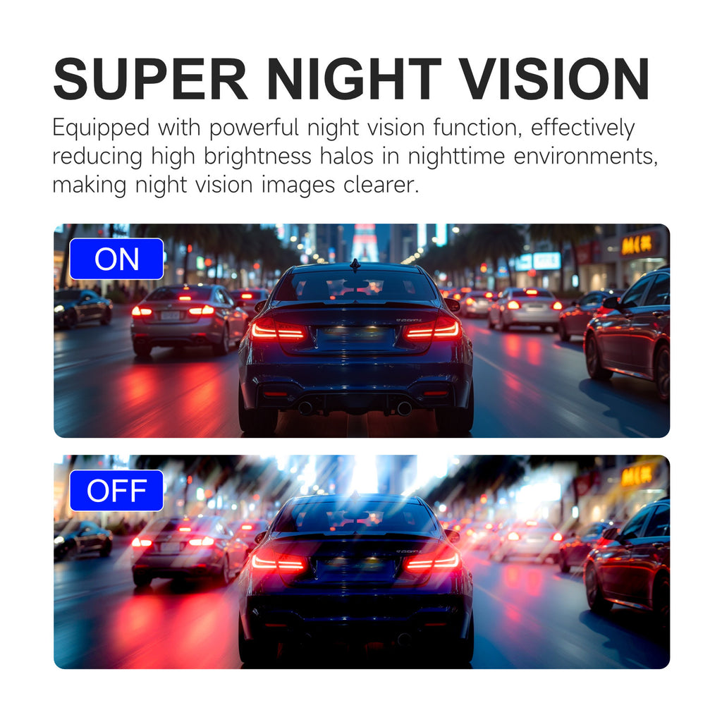 4K Dual Dash Cam Front and Rear Touch Screen with App WiFi Super Night Vision Parking Mode Monitor Loop Recording Time Lapse for Car Truck SUV Waterproof Camera